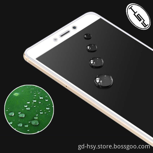 HUYSHE full coverage Tempered Glass Screen Protector Guard Shield Cover for tempered glass xiaomi redmi note 4 with white color